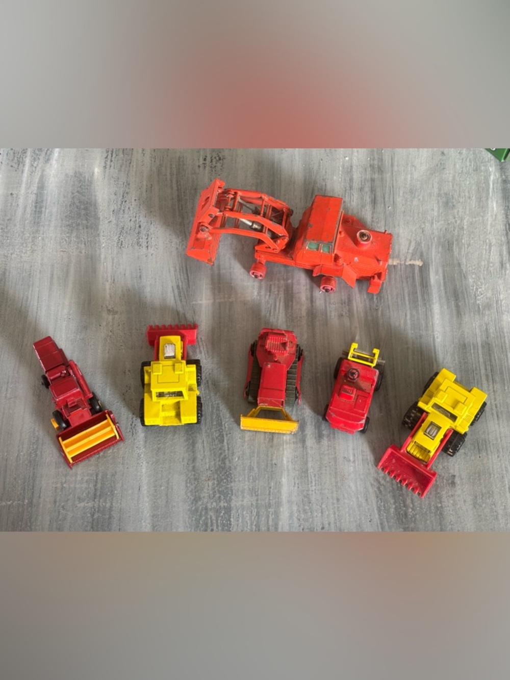 Vintage Diecast Construction Vehicles Lot – Lesney Matchbox 1970’s (7 pcs)